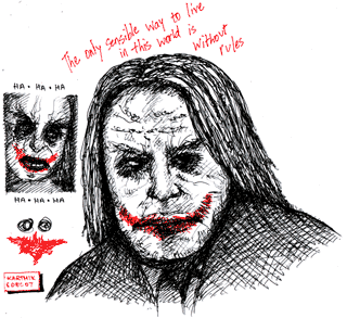 The Joker [The Dark Knight] — Drawing by Karthik Abhiram