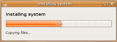Ubuntu Install Progress