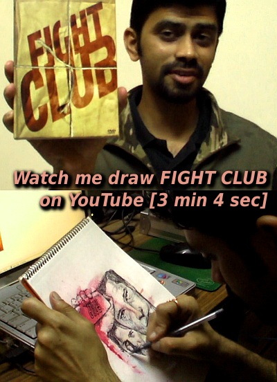 Karthik Drawing Fight Club on YouTube