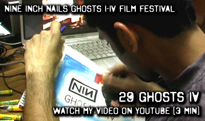 Watch me draw Nine Inch Nails: Ghosts I-IV on YouTube [Festival Video]