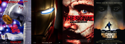 Movies seen recently — Speed Racer, Iron Man, The Signal, No Country for Old Men and more...