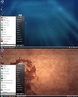 Linux Wallpapers on Windows Vista