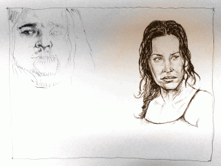 Lost In-Progress — Kate and Hurley — Drawing by Karthik Abhiram