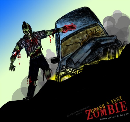 Crash Test Zombie — Art by Karthik