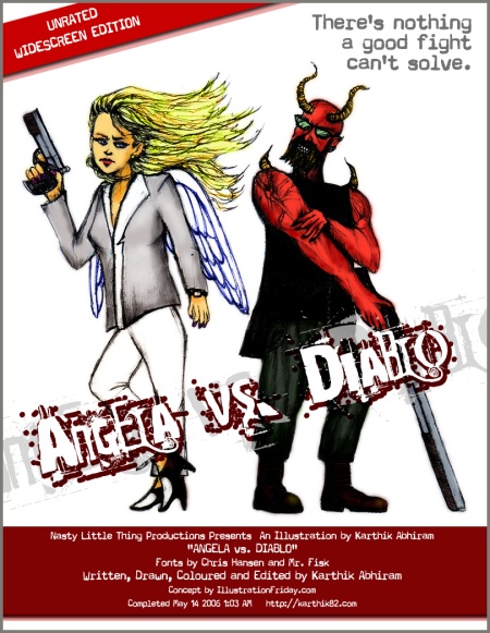 Angela vs Diablo — Art by Karthik