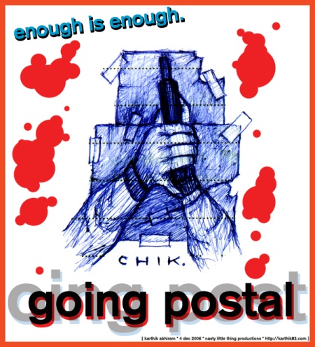 Going Postal — Art by Karthik