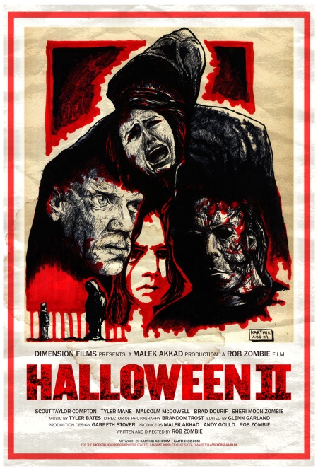 Halloween II (2009) Fan Poster — Art by Karthik