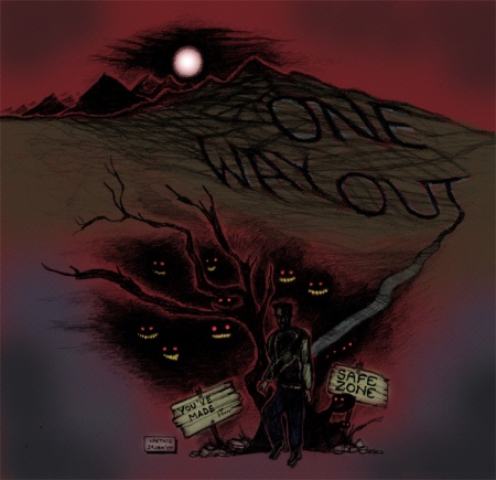 One Way Out (Unused Title Art) — Art by Karthik